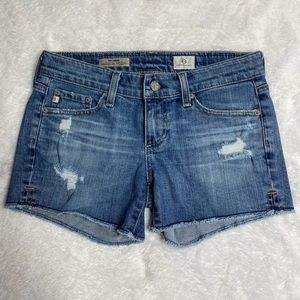 AG Adriano Goldschmied cut off jean shorts size 25
